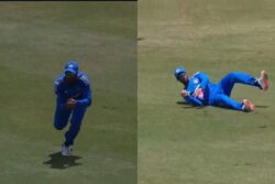 WATCH: Tilak Varma Grabs a Stunner on India Debut to Dismiss Johnson Charles in 1st T20I vs WI