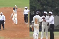 WATCH: Baba Aparajith Involved in Heated Argument With Umpire, Players After Controversial Dismissal
