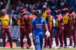 IND vs WI: Debutant Tilak Varma's Heroics in Vain, India Lose 200th T20I Match by 4 Runs Against West Indies