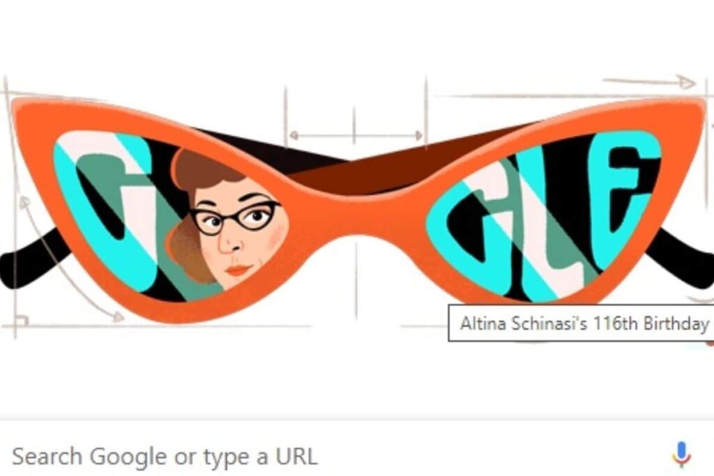 Google Doodle Celebrates Altina Schinasi, Designer of Iconic Cat-Eye Glasses