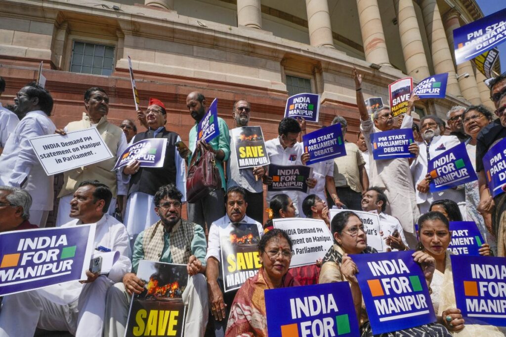 Ask PM to Speak in Parliament on Manipur, Give Roadmap for Bringing Peace in State: Oppn Urges President