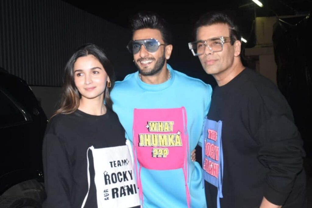 Karan Johar Makes FIRST Appearance After Rocky Aur Rani Release; Poses With Ranveer, Alia
