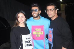Karan Johar Makes FIRST Appearance After Rocky Aur Rani Release; Poses With Ranveer, Alia