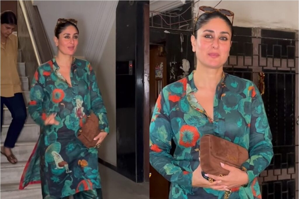 Kareena Kapoor Khan Redefines Comfort In Green Co-ord Set, Gets Papped In The City; Watch