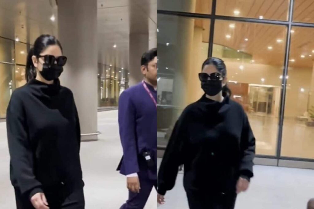 Katrina Kaif Looks Chic In All Black Athleisure As She Gets Papped At Airport; Watch