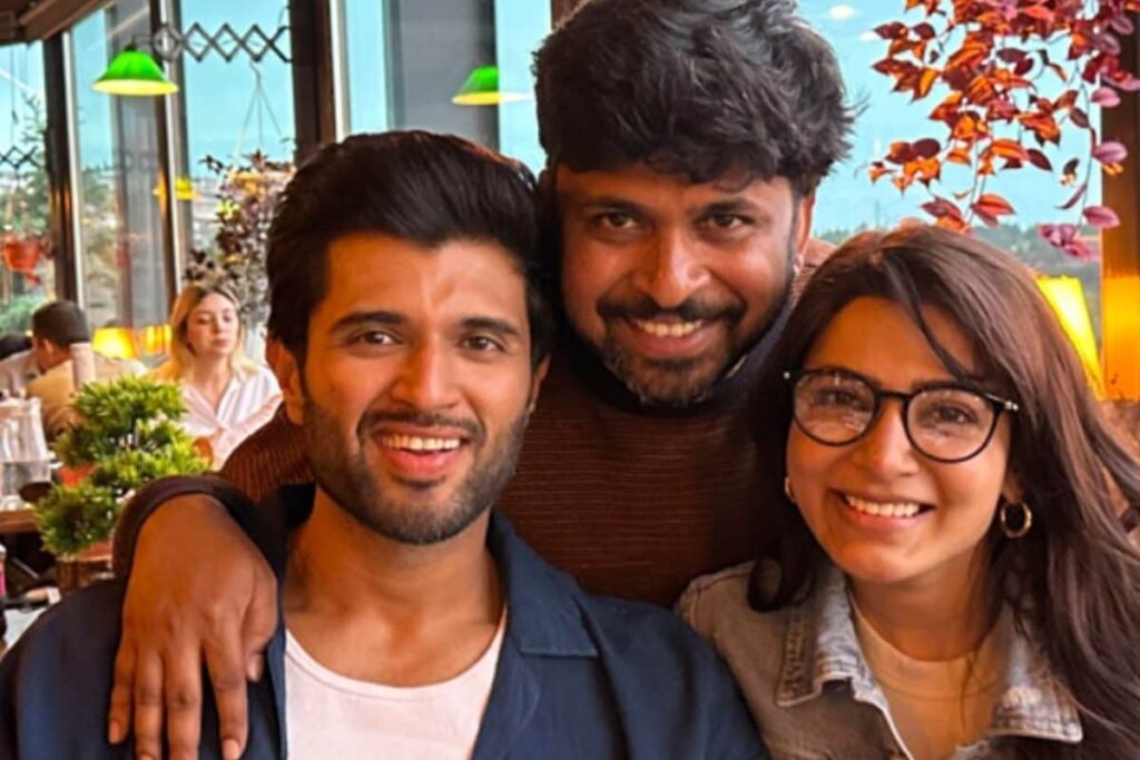 Vijay Deverakonda and Samantha Ruth Prabhu Are All Smiles In This Unseen Photo With Kushi Director