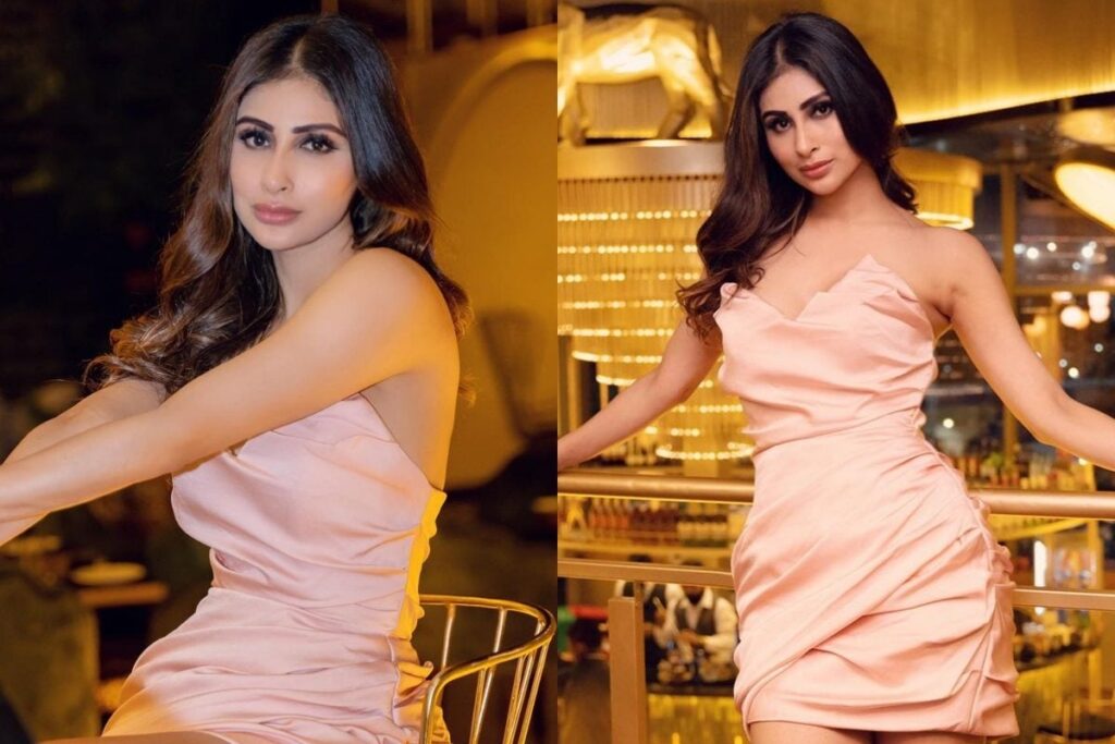 Sexy! Mouni Roy Stuns In A Blush Pink Dress At The Launch Of Her Restaurant's New Branch; Check It Out