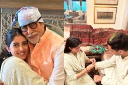 Amitabh Bachchan Gets a Hug From Granddaughter Navya, Shweta Bachchan Drops Raksha Bandhan Photos