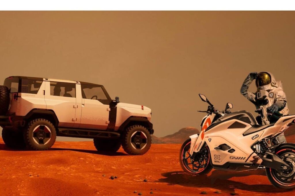 Mahindra Thar.e and Ultraviolette F77 Space Edition Collab Teased on X, Could be a Reality Soon