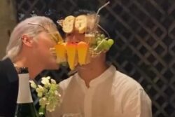 Video Shows People Eating Off A Man's Face As He Holds Cheese Board In Mouth