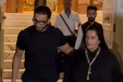 Ranveer Singh Aka Rocky Randhawa Looks Dashing In All-Black Ensemble