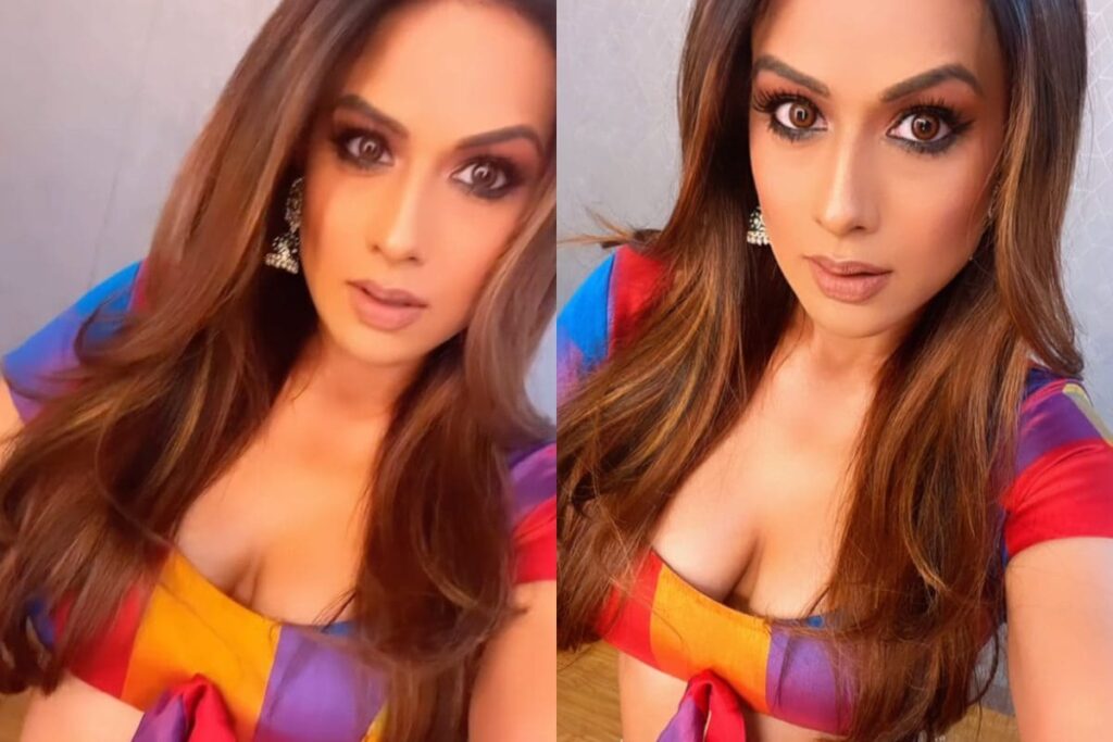 Sexy! Nia Sharma Flaunts Her Curves In a Plunging Blouse, Hot Video Goes Viral; Watch