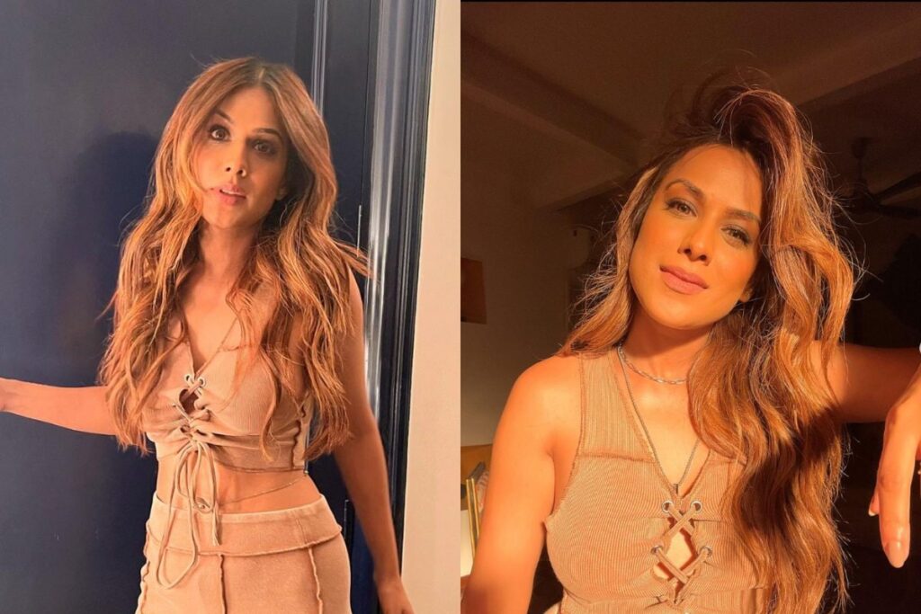 Sexy! Nia Sharma Goes Bold In A Nude Cut-Out Dress; See Viral Photos