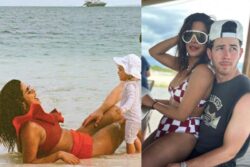 Priyanka Chopra Sports Bikini, Sits On Nick Jonas' Lap; Hits The Beach With Daughter In Unseen Pics
