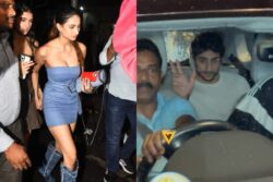 Palak Tiwari Turns Heads in a Sexy Blue Outfit, Fuels Ibrahim Ali Khan Dating Rumours; Watch