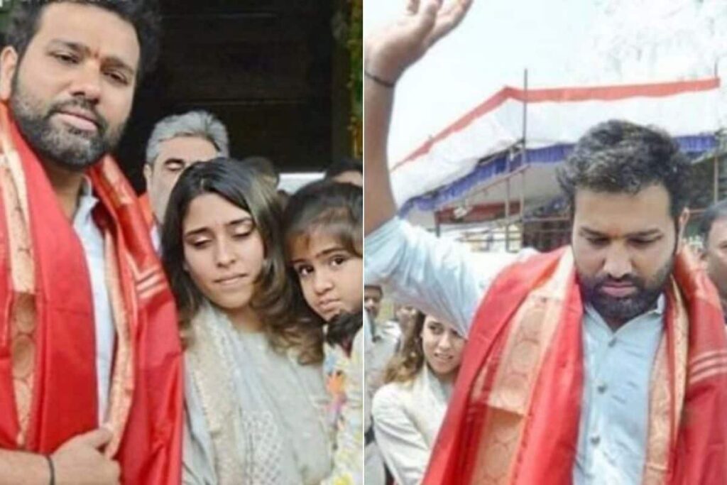 Rohit Sharma Visits Balaji Temple in Tirupati Ahead of Asia Cup 2023 - WATCH VIDEO