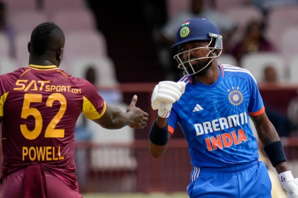 IND vs WI 2023: Fans Upset After Hardik Pandya's 'Selfish' Act Denies Tilak Varma a Chance to Complete Fifty