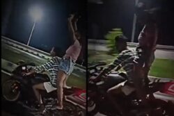 Shocking: Bihar Woman Riding Pillion Flaunts Pistols In Middle Of The Road