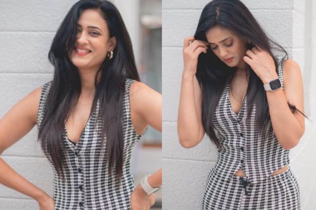 Shweta Tiwari Slays In A Monochrome Power Suit; Fans Say 'Ageing Like Fine Wine'