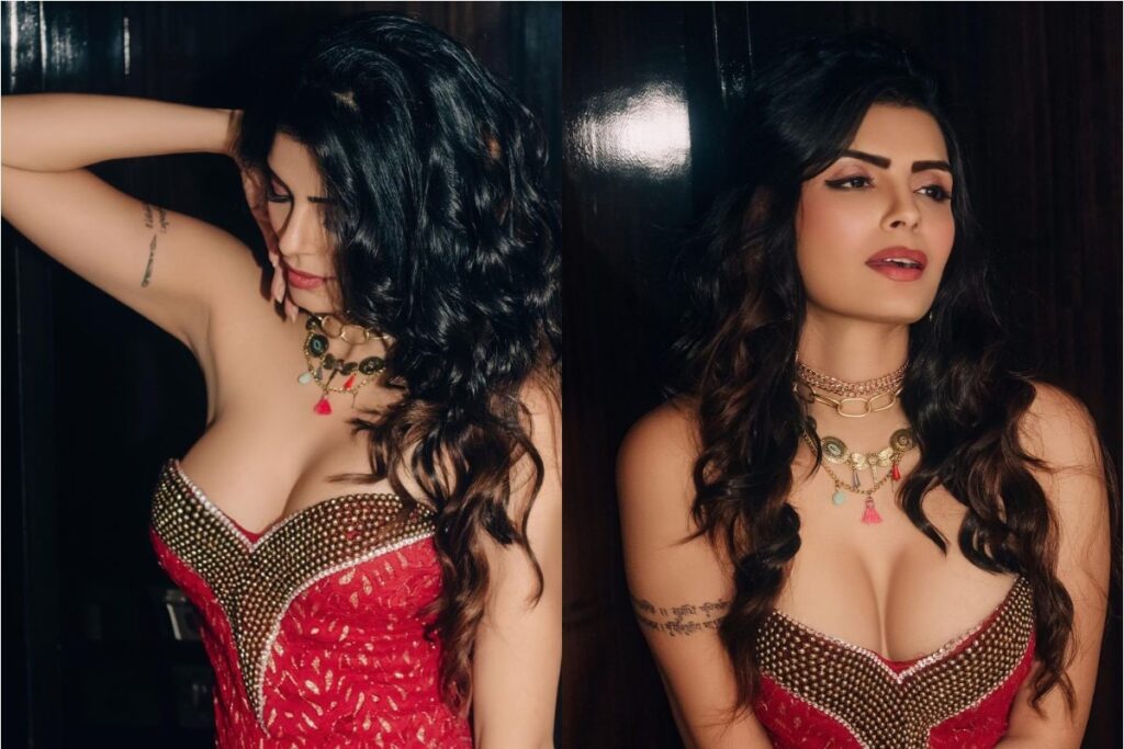 Sexy! Sonali Raut Looks Hot In Red Plunging Neckline Dress, Fans React; Check Photos