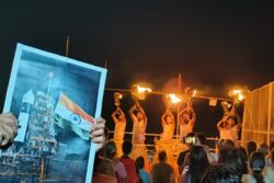 Locals And Foreigners Pray for Chandrayaan-3's Success during Special Event at Varanasi's Ganga Aarti