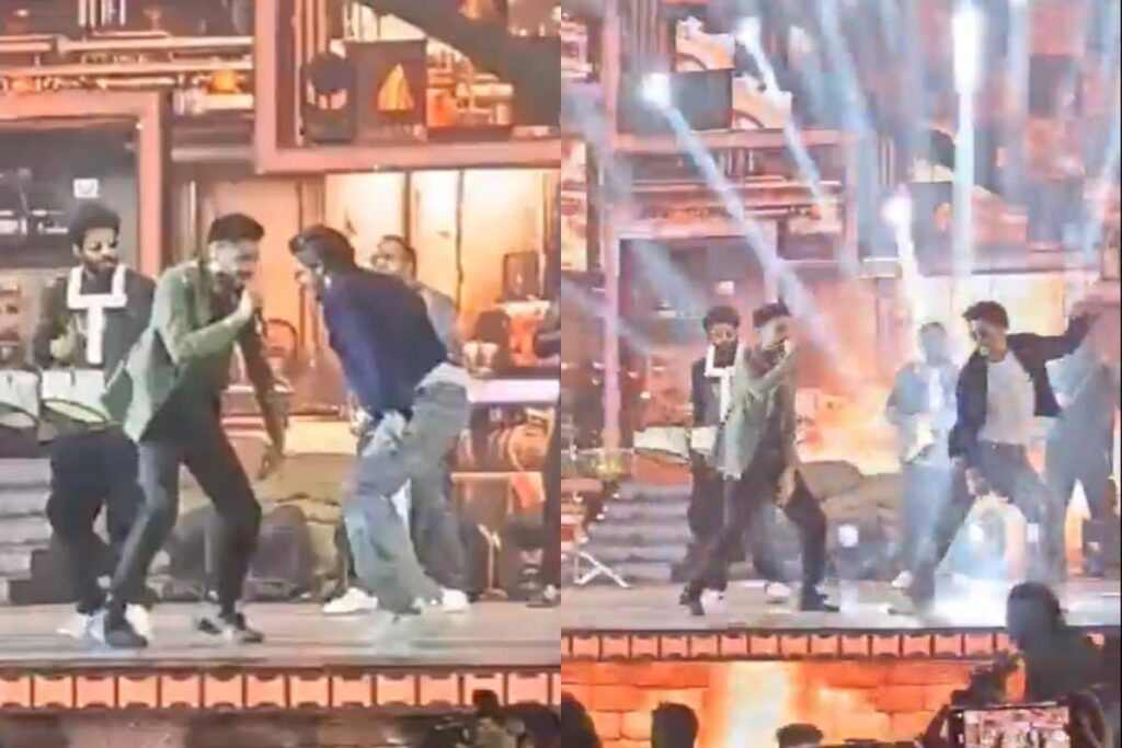 SRK Sets Stage on Fire With Anirudh as They Dance To Jawan's Vandha Edam, Video Goes Viral