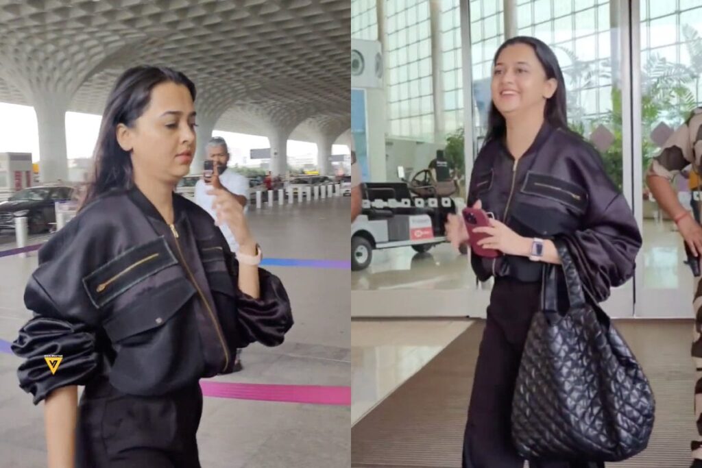 Tejasswi Prakash Is Slaying In Black, Exudes Boss Lady Vibed As She Gets Papped