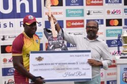 Nicholas Pooran Gets Electric Guitar from Hard Rock Cafe Hollywood as a Prize for Hitting Most Sixes