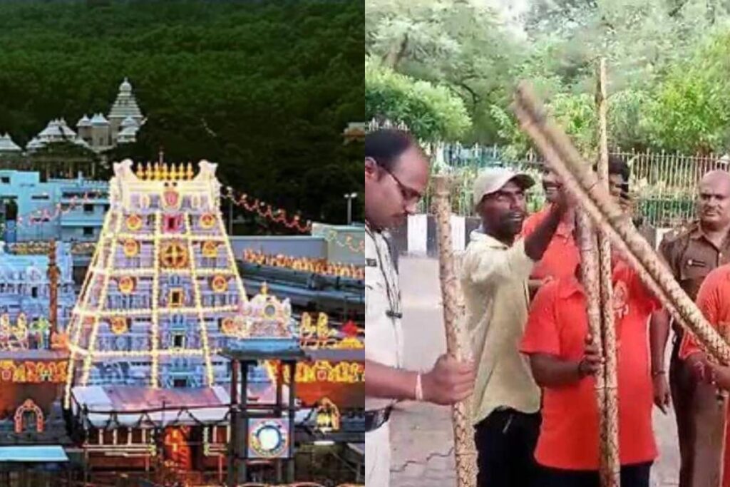 Tirumala Temple Trust's Decision to Give Sticks to Pilgrims to Ward Off Leopard Receives Backlash