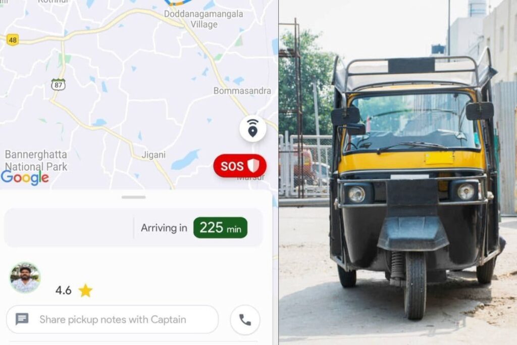 Bengaluru Rapido Auto Shows 3 Hours Waiting Time in Another 'Peak' Moment