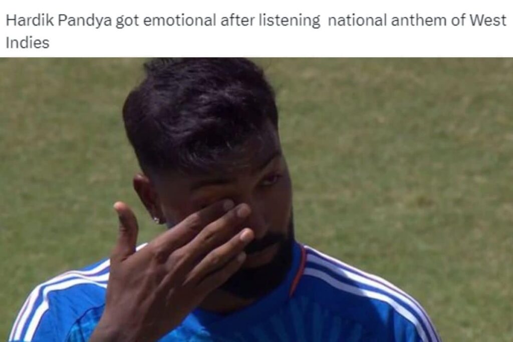 Hardik Pandya's Crying Pic Inspires Memes as India Lose to 'Minnows' West Indies