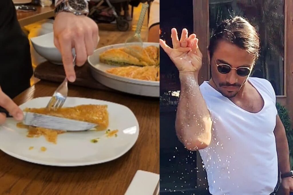Salt Bae's Restaurant's Bizarre Show to Serve Baklava Has Desis Asking, 'Why So Much Drama?'