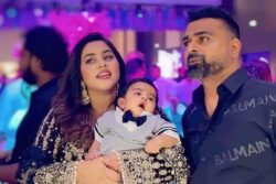 Dasara Actress Poorna Drops Adorable Pictures With Husband And Son