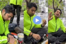 Actor Akash Thosar Gives Major Adventure Goals As He Makes Batata Vada By A Waterfall