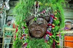 At Mandsaur Pashupinath Temple, A Joint-celebration For Durva Abhishek And Independence Day
