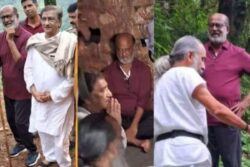 Picture Of Rajinikanth Meditating At Uttarakhand’s Mahavatar Babaji Cave Viral
