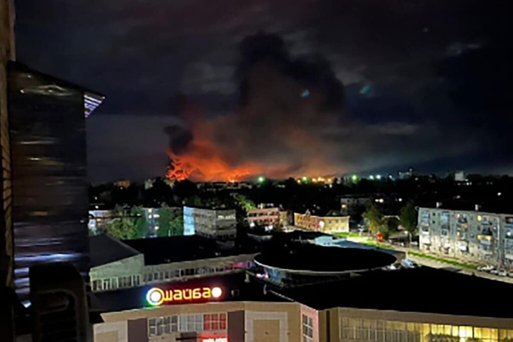 Russia Accuses Ukraine of Biggest Drone Attack on its Soil Since War Began