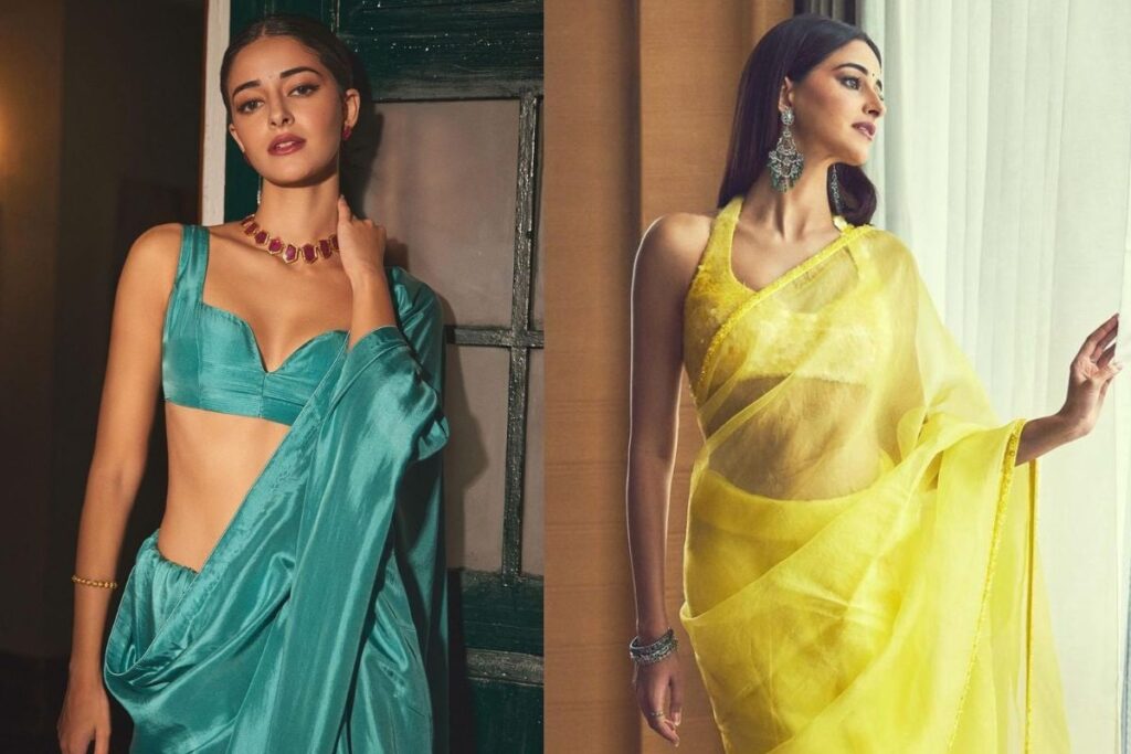 Ananya Panday Nails Dream Girl 2 Promotions in Equally Classy and SEXY Saree at a Time