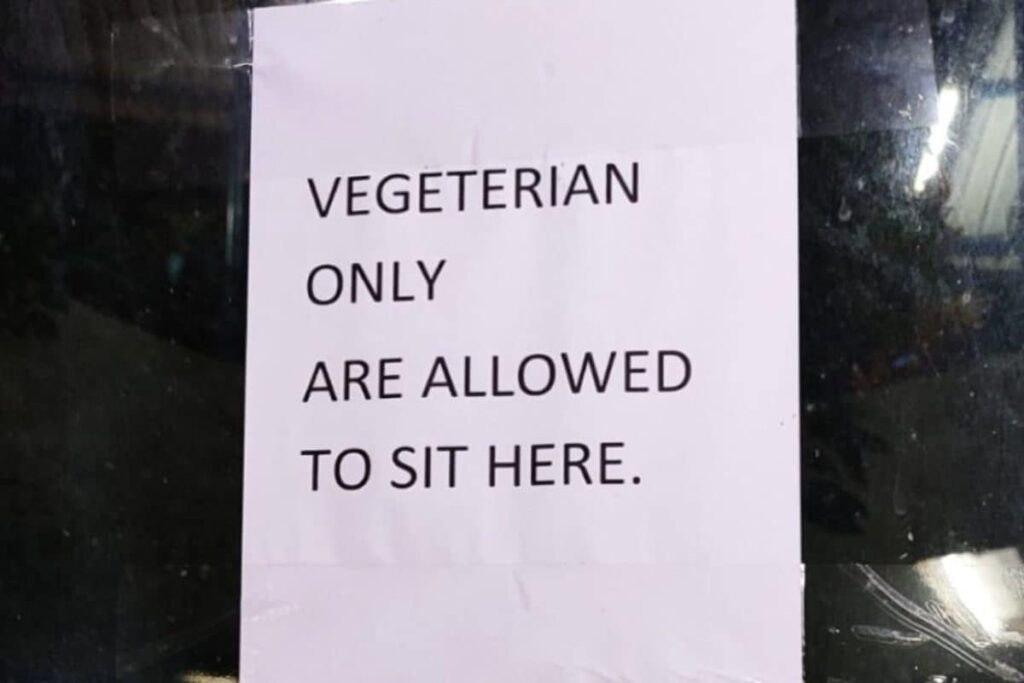 'Vegetarian Only' Poster At IIT Bombay Canteen Sparks Outrage, College Responds