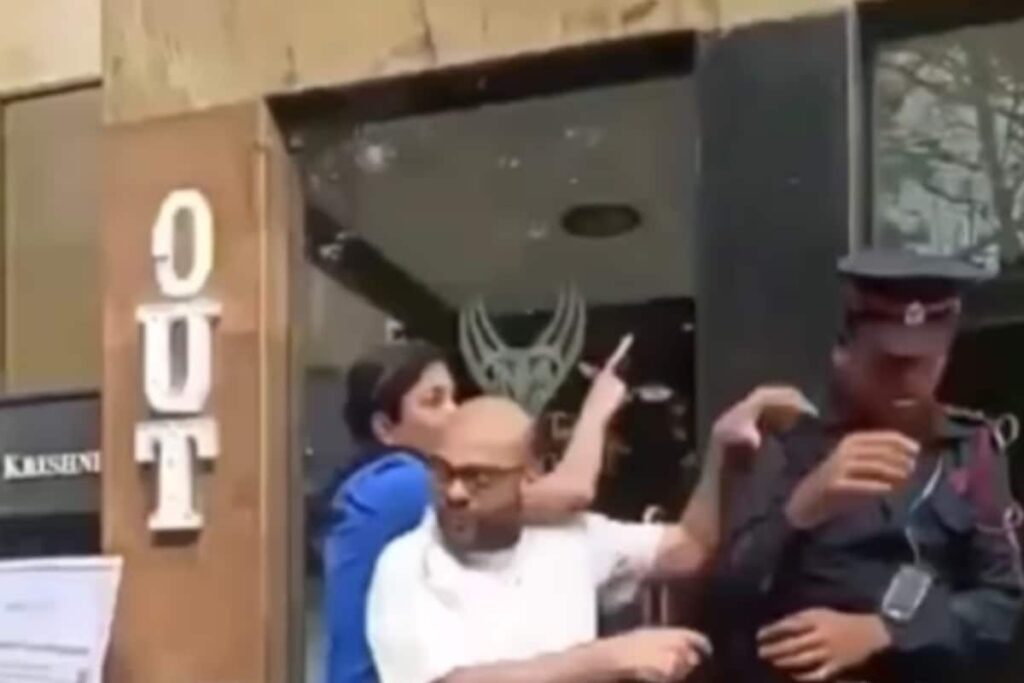 Watch: Couple Gangs Up On Security Guard After Vandalising Store
