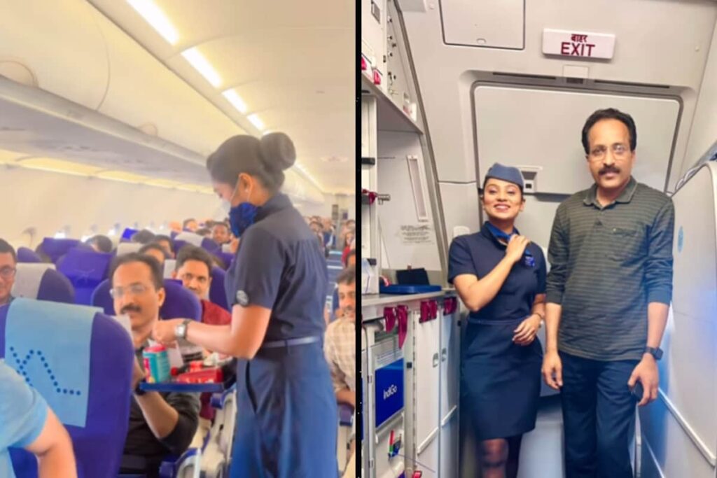 Watch: IndiGo Cabin Crew's 'Sweet Welcome' Wins Over ISRO Chief S Somanath