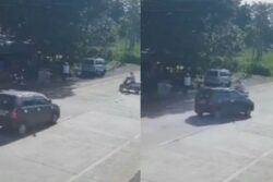 Horrifying Video Shows Car Crashing At Roadside Due to Two Wheeler, Watch What Happened Here