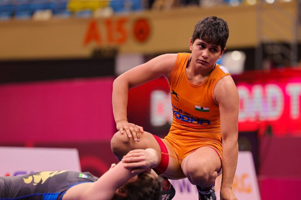 Antim Panghal Upsets Reigning World Champion Dominique Parrish 3-2 In Qualification Bout At World Wrestling Championships