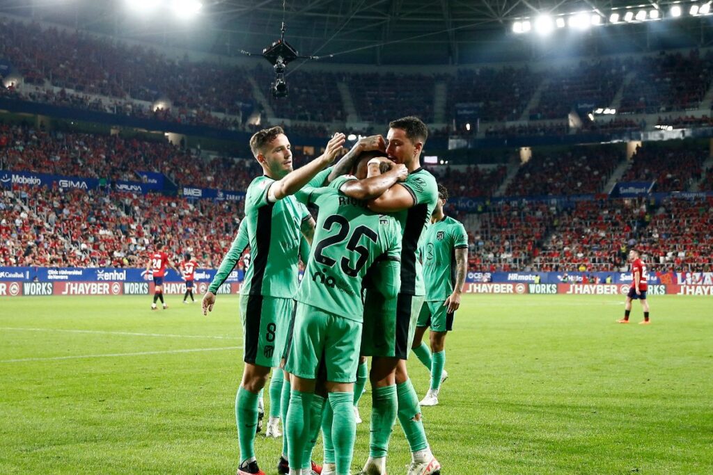 La Liga: Atletico Madrid Take Down Osasuna 2-0 To Move Up To Fifth In The League