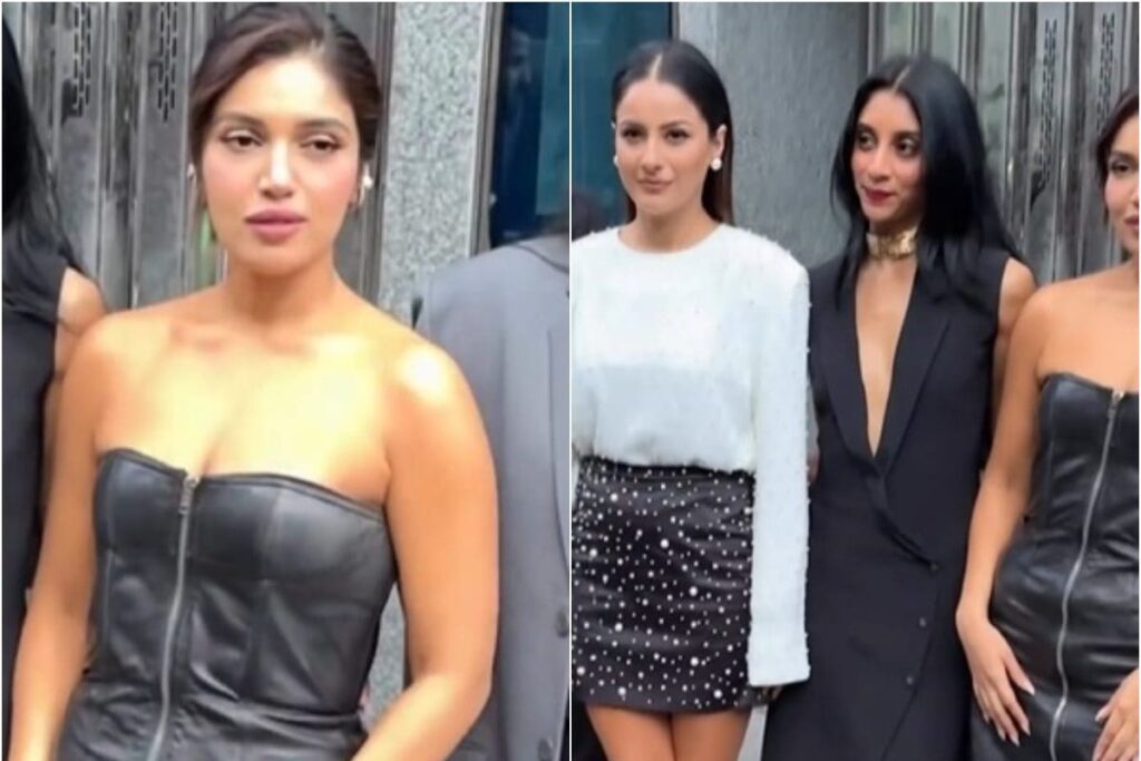 Bhumi Pednekar Looks Hot In Black Dress As She Promotes Thank You For Coming With Her Girl Gang; Watch