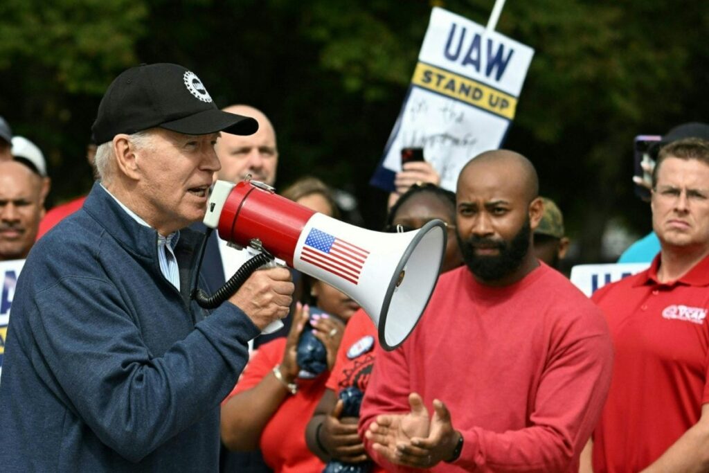 Biden Makes History, Becomes First President to Join Striking Workers