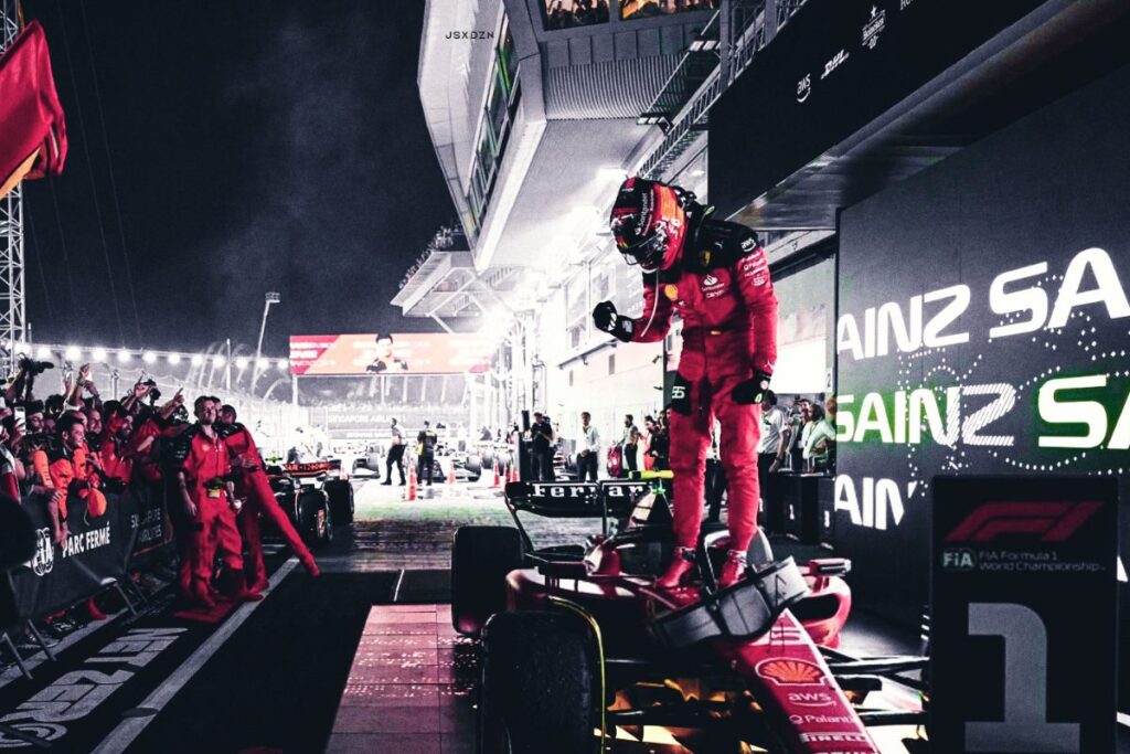 Ferrari's Carlos Sainz Wins Dramatic Singapore Grand Prix, Ends Red Bull Streak