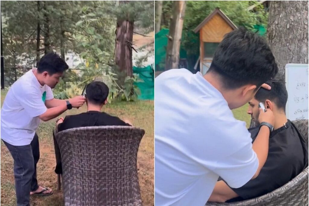 Kartik Aaryan Gets A Desi-Style Haircut Under The Tree For Chandu Champion; Watch