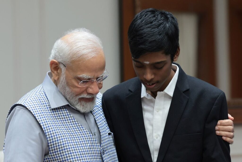 'Personification of Passion and Perseverance': PM Narendra Modi Hails Praggnanandhaa on Return to India Following FIDE World Cup Brilliance