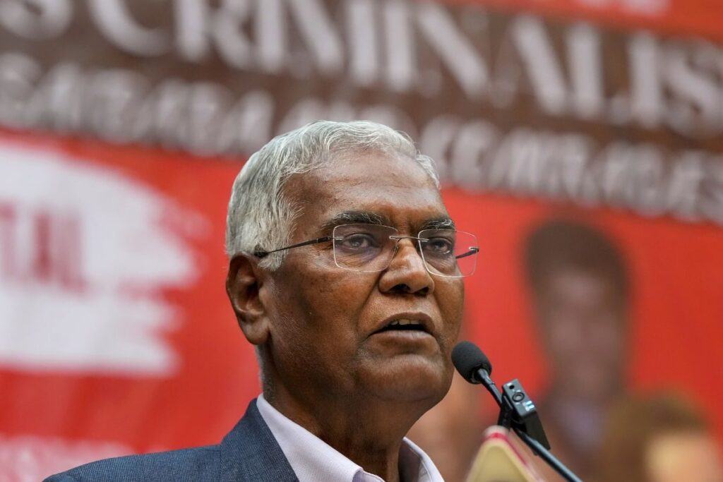 Communists Were at Forefront of Freedom Struggle; BJP-RSS Had No Role, Says CPI's D Raja